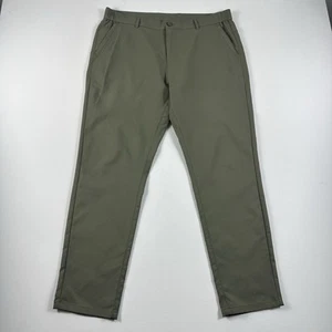 Jack Archer Jetsetter Tech Golf Pants Mens 35x30 Olive Green Stretch Slim Fit - Picture 1 of 8