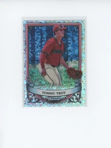 2024 Bowman Sterling Tommy Troy #BSP-46 Mini Diamond Speckle Refractor 143/150 - Bild 1 von 2