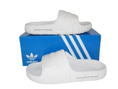 Сандалии-шлепанцы Adidas Originals Adilette 22 HQ4672 мужские размер 11 удобные из пеноматериала белые - Изображение 1 из 4