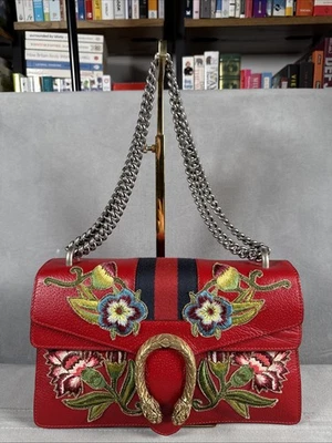 Gucci Dionysus Shoulder Bag Small Red Leather - Image 1 of 4