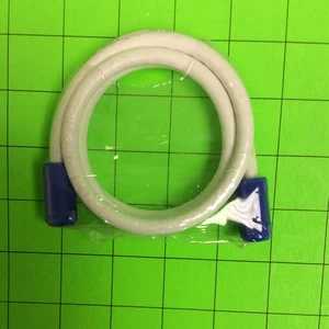 Caja de cable de TV corta blanca con conector azul cable coaxial - Imagen 1 de 5