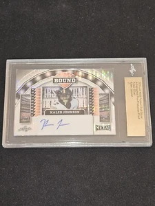 2025 Leaf Metal Football Kaleb Johnson Pre-Production Proof Slabbed Auto 1/1 - Picture 1 of 2