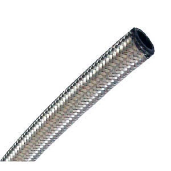 PRO SERIES DOUBLE STEEL-BRAIDED RACING HOSE -04 AN LINE - 4 HOSE 3' FOOT ROLL  - Image 1 of 1