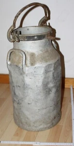 beulen milch kanne groß rein alu minium SELVE ur alt behälter top vintage deko - Bild 1 von 16