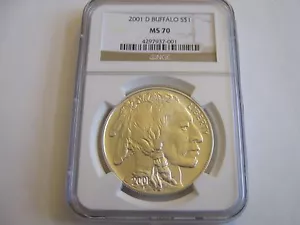 2001-D , American Buffalo , NGC , MS 70 - Picture 1 of 4