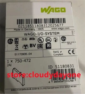 750-472 New WAGO 750-472 Programmable Controller Module 750-472 - Picture 1 of 2