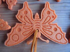 Dekoration Schmetterlinge aus Filz orange Anhnger Frhling