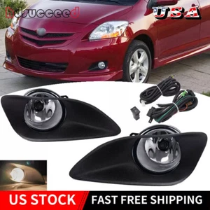 Set Kit Fog Lamps Spot Lights Fits Toyota Belta Vios/Yaris 4DR Sedan 2008-2011 - Picture 1 of 13