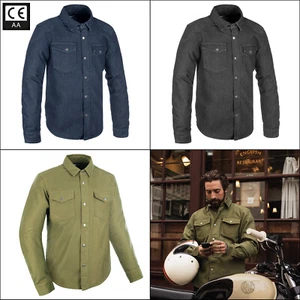 Oxford Original Approved Denim Motorcycle Shirt CE AA Blue Black Khaki - Picture 1 of 26