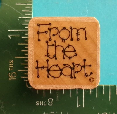 Sello de goma FROM THE HEART Saying de Close To My Heart Foto 1 de 2