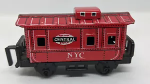 Haji Japan Tin Litho Train: RED NYC NEW YORK CENTRAL CUPOLA CABOOSE. VINTAGE - Picture 1 of 4