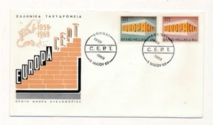 D328649 Europa CEPT 1969 Buildings FDC Greece - Picture 1 of 1