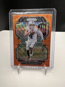 DEREK CARR 2023 PANINI PRIZM FOOTBALL ORANGE WAVE PRIZM SAINTS 45/60 NUMBERED - Picture 1 of 3