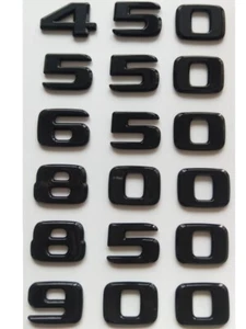 Matt Black Trunk Emblems for BRABUS 450 480 500 550 650 680 800 850 880 900 950 - Imagen 1 de 6