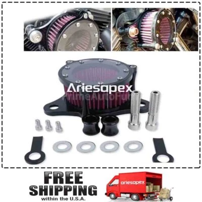 Filtro de admisión de filtro de aire para motocicleta Harley Sportster XL 883 1200 1988-21 EE. UU. Foto 1 de 4