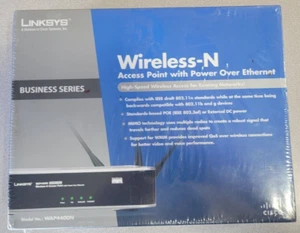 LINKSYS WAP4400N WIRELESS-N ACCESS POINT WITH POWER OVER ETHERNET ULAT-1 - Picture 1 of 2