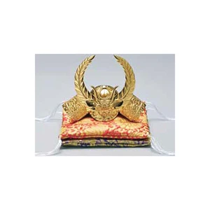 Japanese Samurai Golden Kabuto helmet statue - Ieyasu Tokugawa - double cushion - Picture 1 of 1