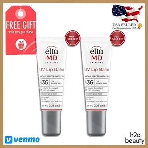 Elta MD UV Lip Balm Broad Spectrum SPF 36 0.28 oz 2PCS EXP 03/2026 *New In Box* - Picture 1 of 4