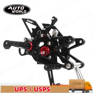 For BMW S1000RR HP4 2009 2010 2011 2012 2013 2014 Racing Rearset Footrest Peg - Foto 1 di 14