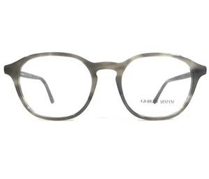Giorgio Armani Eyeglasses Frames AR 7144 5618 Grey Horn Round Full Rim 51-19-145 - Picture 1 of 12