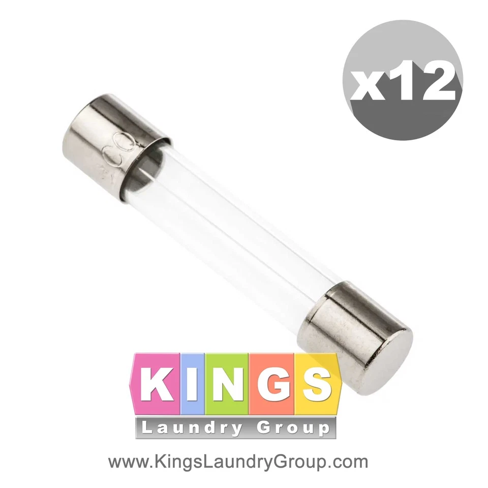 12 piezas fusible nuevo 1.5A 250V para Wascomat W74, W124, W184 parte # 902785 Foto 1 de 1