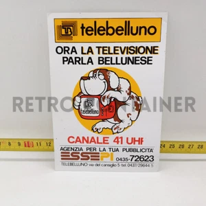 Adesivo Vintage Sticker Aufkleber 80's - Telebelluno Televisione RIF. G5 - Picture 1 of 1