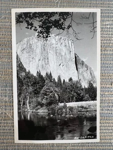 RPPC El Capitan Yosemite Nationalpark Kalifornien Echt Foto Postkarte - Bild 1 von 2