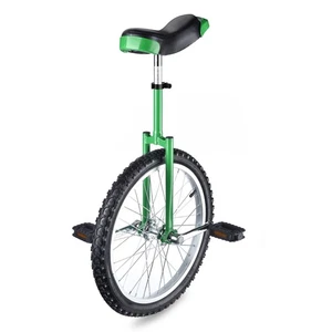 20" Green Unicycle Cycling Scooter Circus Bike Skidproof Tire Balance Exercise - Picture 1 of 9