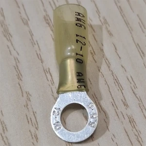 50/100pcs 12-10AWG Wire Crimp Connectors Heat Shrink Ring 1/4" Stud Terminals - Picture 1 of 9