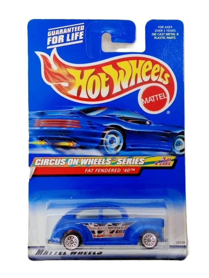 Tarjeta de Estados Unidos Hot Wheels Fat Fendered '40 2000 Circus on Wheels Series #027 azul como nueva Foto 1 de 1