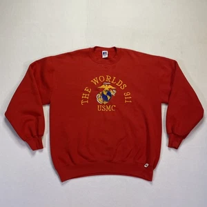Vintage USMC Marines Sweatshirt Herren XL Military USA Pullover Russell 90s - Bild 1 von 15