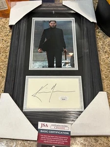KEANU REEVES MATRIX MOVIE STAR RARE SIGNED 13x15 CUSTOM FRAME JSA COA - Picture 1 of 4