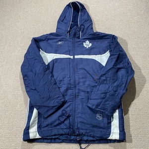 Chaqueta de colección Reebok Toronto Maple Leafs para hombre grande azul blanco NHL hockey sobre hielo - Imagen 1 de 12