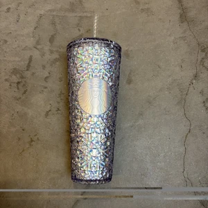 starbucks 2024 holiday iridescent gem studded tumbler 24oz - Bild 1 von 4