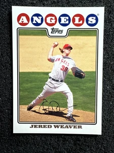 Jered Weaver #383 2008 Topps cantidad de béisbol Los Angeles Angels - Imagen 1 de 2