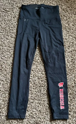 NEW Under Armour Wisconsin Badgers Women's High Rise Ankle Leggings (Medium) - Image 1 of 4