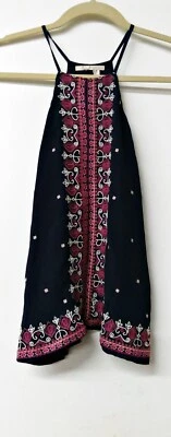 Top forrado bordado azul con correa de espagueti FLOREAT by Anthropologie (2) Foto 1 de 4