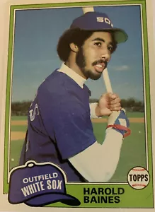 1981 Topps Harold Baines #347 Baseball Rookie Card - Picture 1 of 2