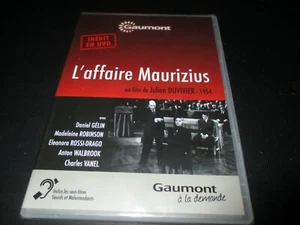 DVD NEUF "L'AFFAIRE MAURIZIUS" Daniel GELIN, Madelein ROBINSON, Charles VANEL - Photo 1/2