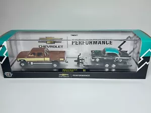 M2 Machines 1/64 Hauler 73 Chevy Cheyenne Super 30 & 57 Bel Air R67 Hunt - Picture 1 of 15