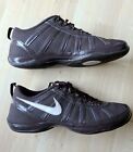 NIKE Cheer Dance Womens Size 10 Brown Suede w/ Satin Lace Shoes 