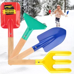 Beach Toys for Kids, 4 Pcs 8'' Sand Snow Toys Set Metal Garden Tools with Sturdy - Picture 1 of 5