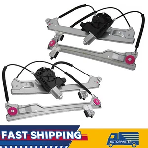 2X Front Window Regulator w/Motor For Silverado Sierra 1500 Tahoe Suburban Yukon - Picture 1 of 16