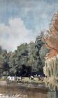 Cedric J. Kennedy - Watercolour Painting - Jephson Gardens Leamington Spa - 1944