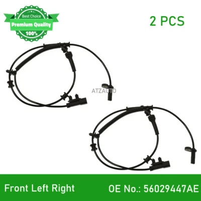 2X Sensor de velocidad ABS para conductor delantero pasajero para Jeep Grand Cherokee Dodge Durango Foto 1 de 4