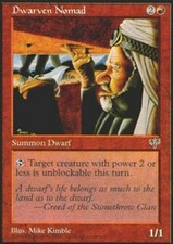 4x Dwarven Nomad MTG Mirage NM Magic Regular