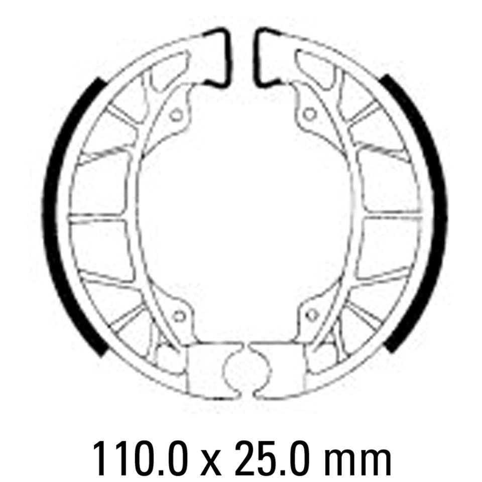 Ferodo Rear Brake Shoes for Vespa LX 50 2005-2014 - image 1 of 1
