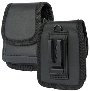 Cuir Noir Étui Pochette Clip Ceinture pour Motorola RAZR + Ultra 2025 2024 2023 - Photo 1 sur 11