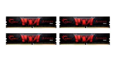 G. Skill Aegis ddr4 Kit 64 GB: 4 x 16 GB Dimm 288-pin 3200 MHz f4-3200c16q-64gis - Image 1 of 2