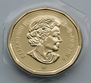 ***CANADA LOONIE 2010 *** SEALED COIN *** TYPE 2 SMALL BEADS *** - Picture 1 of 2
